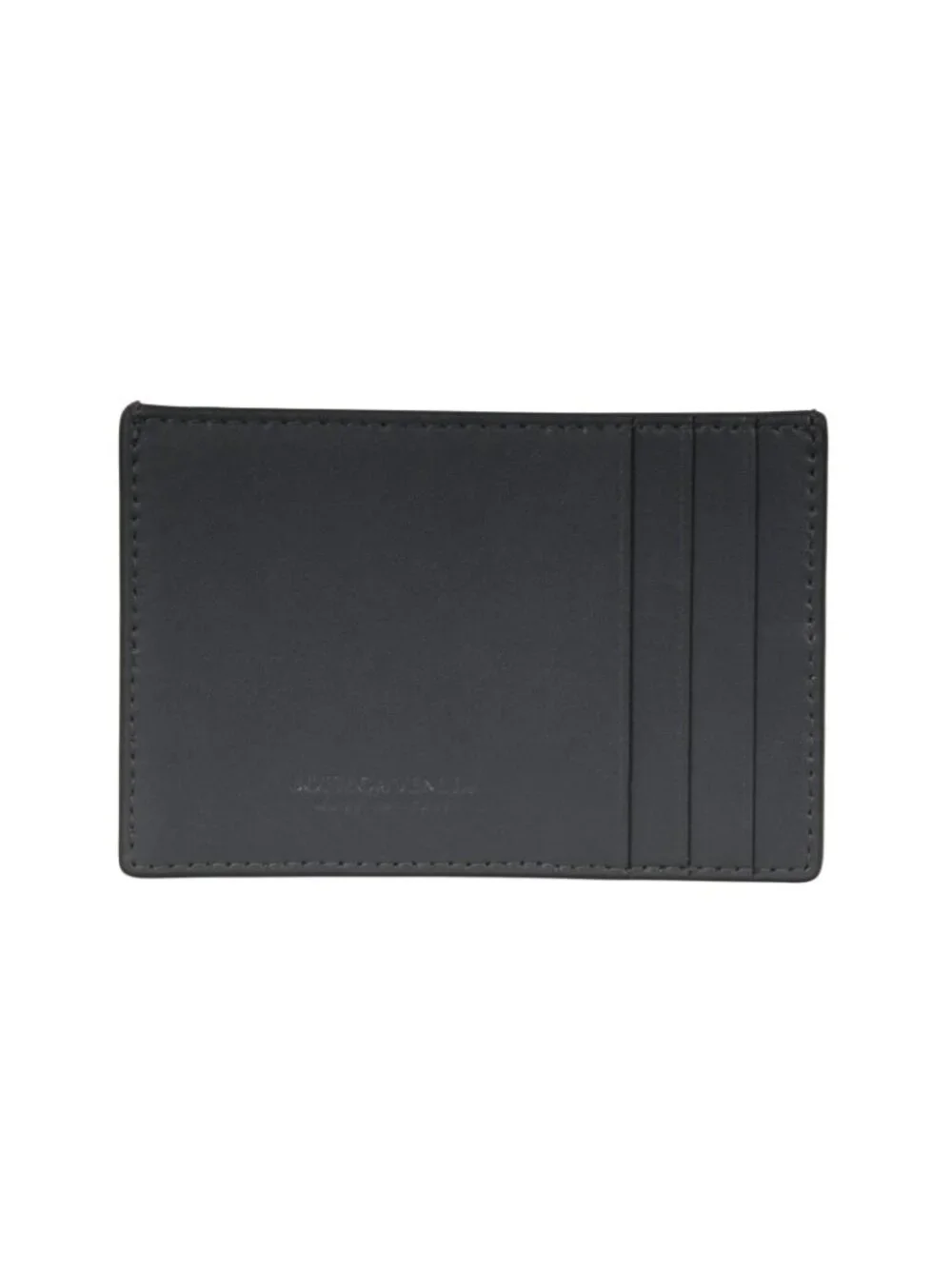 Bottega Veneta Mens Cassette Card Holder Gray Leather Wallet Greay Multi Pocket